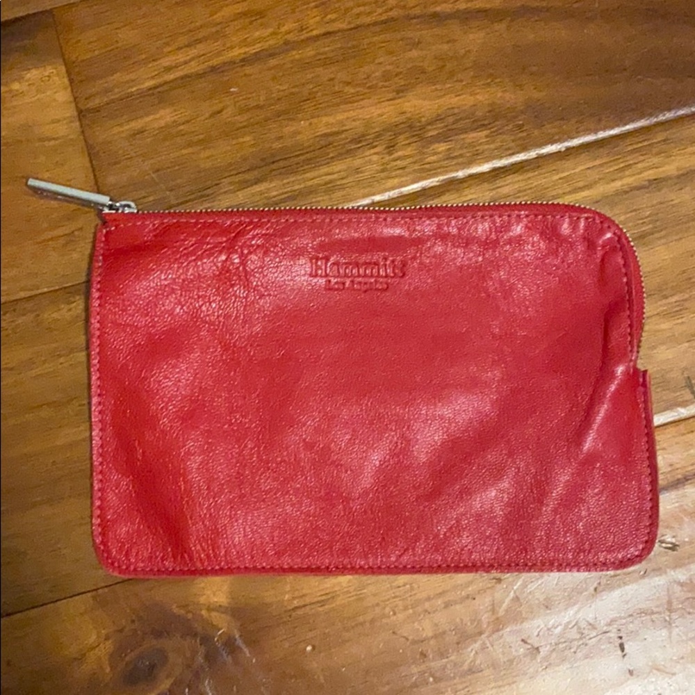 Hammitt leather pouch with cardholders